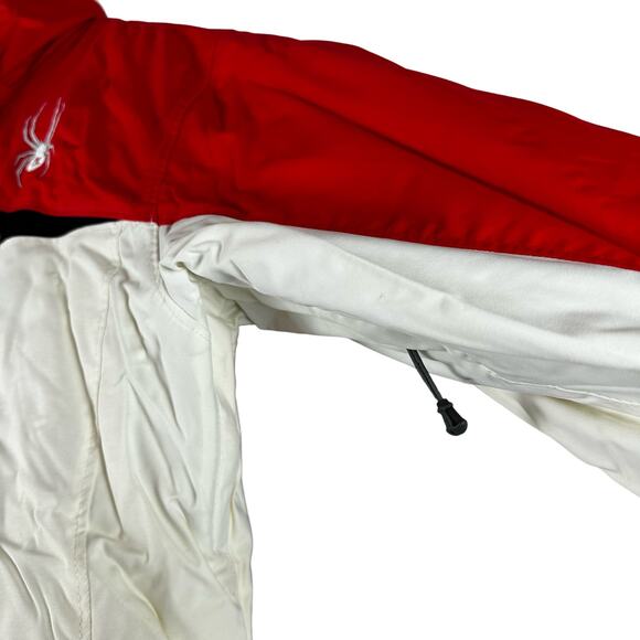 Spyder Womens XT 5000 White and Red Ski Snow Zip up Jacket Size 10 Insulated - Picture 6 of 16